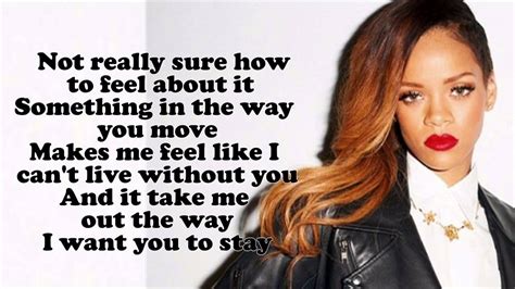 stay rihanna lyrics.